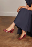 Alexandre Birman Slingback Brogue Pump 85 in Chili Red