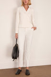 LAFATA Carine Trouser in White/Black