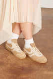 Dries Van Noten Leather Sneaker in Beige
