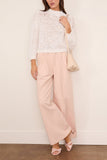 Forte Forte Cavalry Denim Elasticated Loose Pants in Peonia
