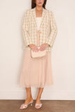 Forte Forte Organic Tartan Boxy Jacket in Lattementa