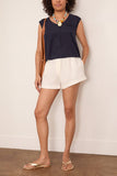 Forte Forte Matte Stretch Silk Satin Tank Top in Notte