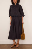 Forte Forte Cotton Popline Half Sleeve Shirt in Notte