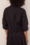 Forte Forte Cotton Popline Half Sleeve Shirt in Notte