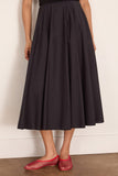 Forte Forte Cotton Popline Paneled Skirt in Notte