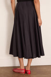 Forte Forte Cotton Popline Paneled Skirt in Notte