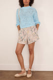 Forte Forte Chamois Ribbon Roundneck Sweater in Azure