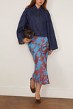 Dries Van Noten Sati Skirt in Blue