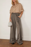 Dries Van Noten Casia Embroidered Shirt in Sand