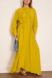 Lanvin Fitted Waist Midi Dress in Chamomile