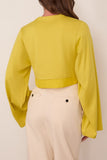 Lanvin Grosgrain Detail Top in Chamomile