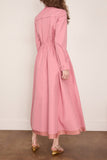Lanvin Midi Shirt Dress in Dusty Pink
