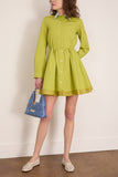 Lanvin Short Shirt Dress in Absinth Green