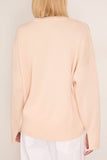 Loulou de Saison Anton Crewneck Sweater in Light Pink