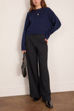 Loulou de Saison Bruzzi Cropped Sweater in Navy