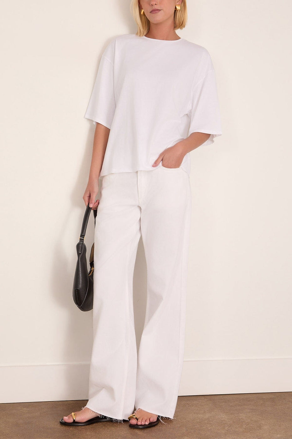 Loulou de Saison Osis Boxy T-Shirt in White