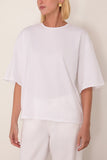 Loulou de Saison Osis Boxy T-Shirt in White