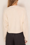Loulou de Saison Anzor V-Neck Sweater in Ivory