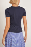 Flore Flore Car Tee in Navy