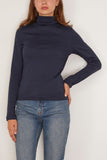 Flore Flore Dinah Turtleneck in Navy