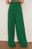Max Mara Laccato Long Trouser in Emerald