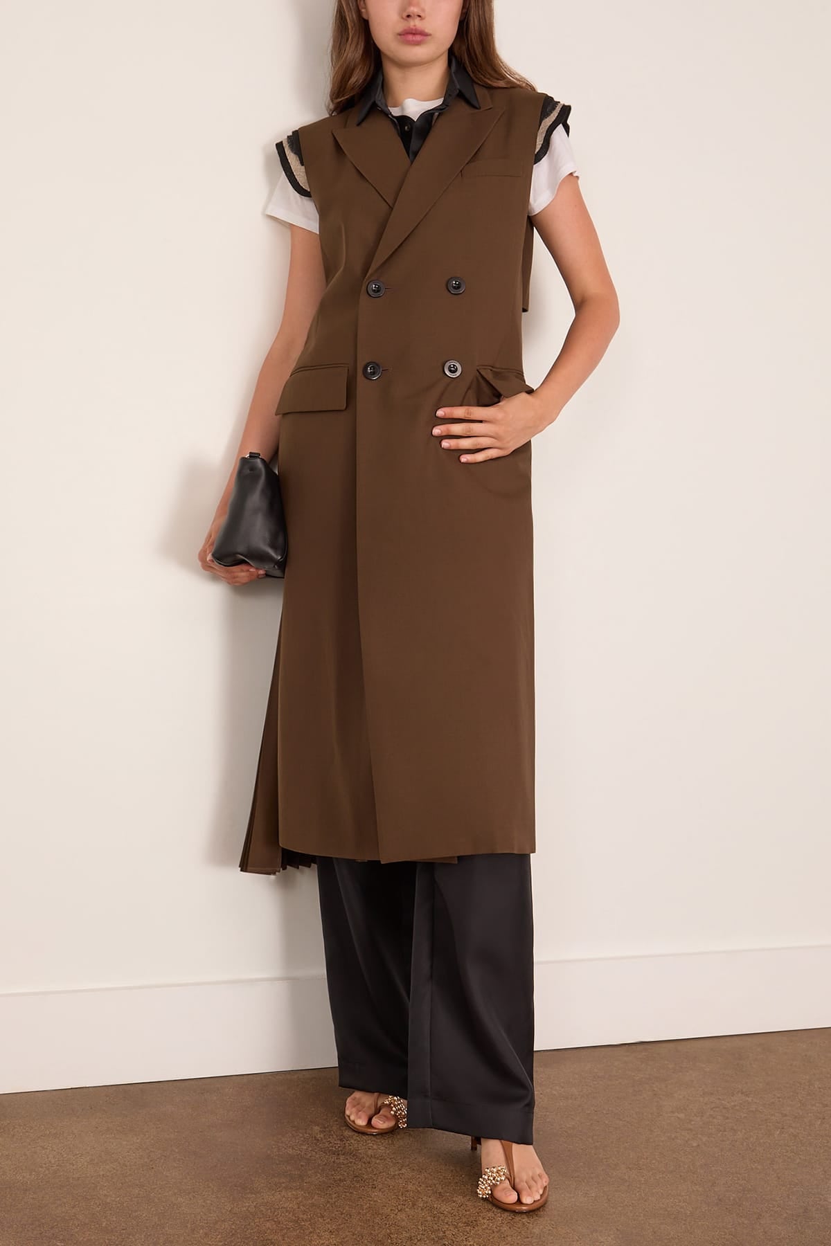 Sacai - Sacai Suiting Vest in Brown 4 / L