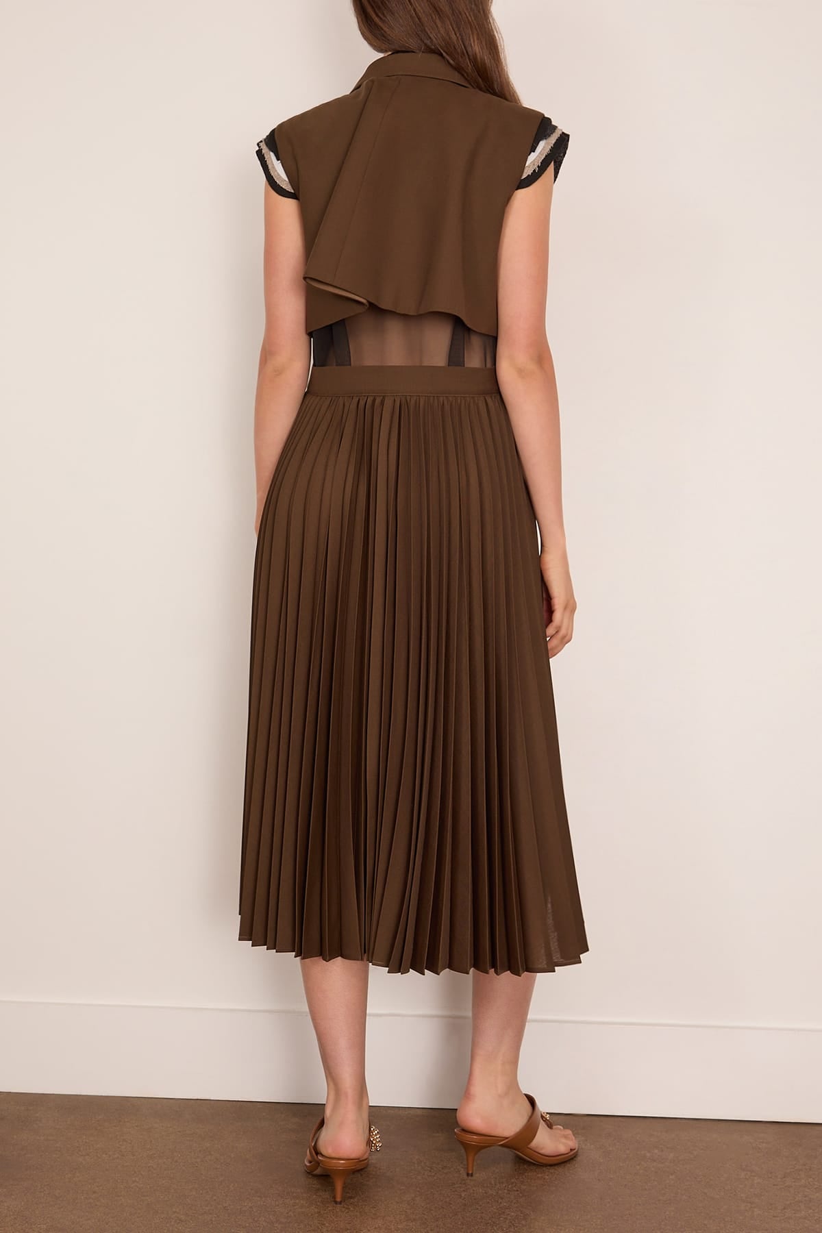 Sacai Suiting Vest in Brown – Hampden Clothing