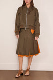 Sacai Nylon Twill Blouson in Dark Khaki