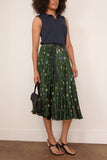 Floral Print Skirt in Green
