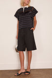 Horizontal Stripe T-Shirt in Black/Navy