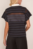 Horizontal Stripe T-Shirt in Black/Navy