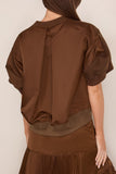 Sacai Sponge Pullover in Brown