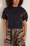 Sponge Pullover in Navy/Dark Khaki