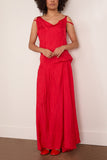 Plan C Long Dress in Red Fire
