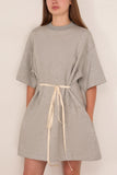 Plan C Dress in Granite Grey Melange