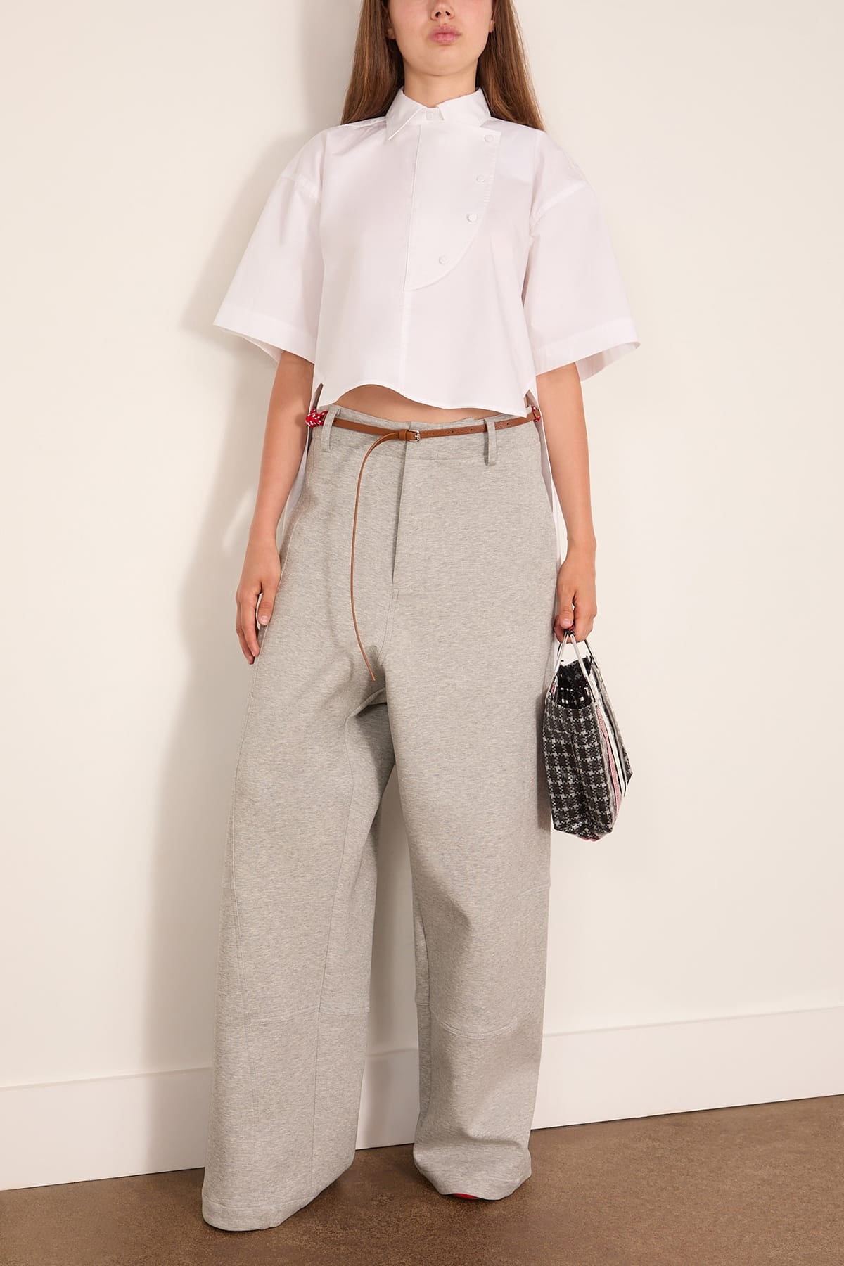 Plan C Short Sleeve Shirt in Optical White