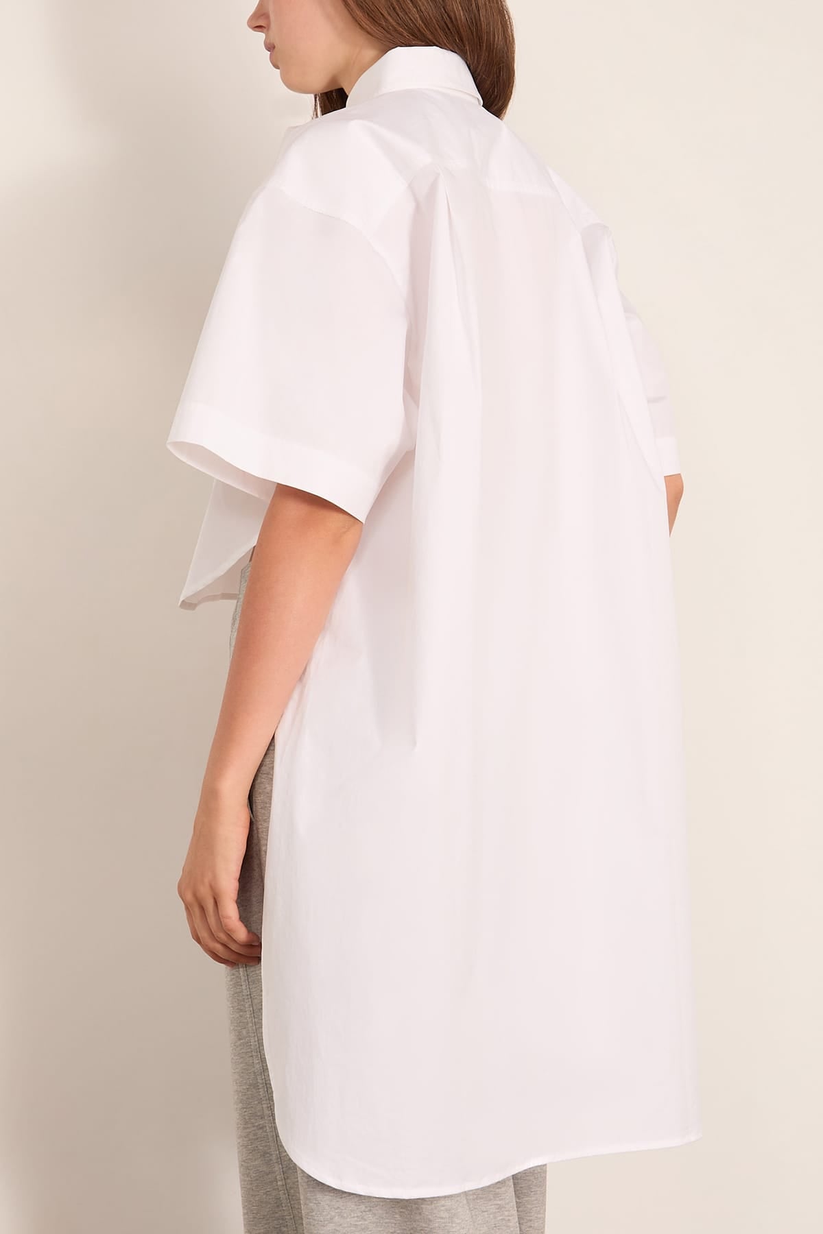 Plan C Short Sleeve Shirt in Optical White