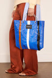 Plan C Shopping Bag in Blue White Black