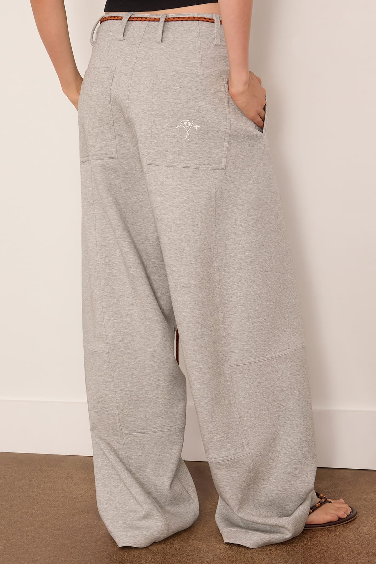 Plan C Trouser in Granite Grey Melange