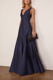 Bernadette Aurelia Dress in Midnight Blue