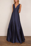 Bernadette Aurelia Dress in Midnight Blue