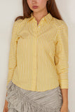 Dries Van Noten Clavinia Shirt in Yellow
