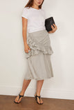 Dries Van Noten Humairah Skirt in Grey Melange