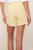 Forte Forte Les Fleurs Embroidery Popline Shorts in Light