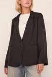 Forte Forte Chic Twill Jacket in Noir