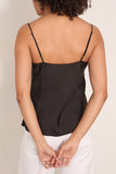 Forte Forte Chic Twill Lingerie Top in Noir