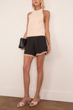 Forte Forte Chic Twill Culotte with Lace in Noir