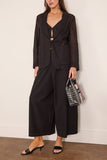 Forte Forte Broderie Anglaise Embroidery Jacket in Noir