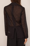 Forte Forte Broderie Anglaise Embroidery Jacket in Noir