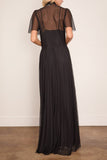 Forte Forte Chic Tulle Plisse Dress in Noir